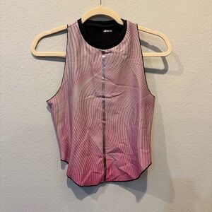 Ultracor Pink and Black Wave Crop Top